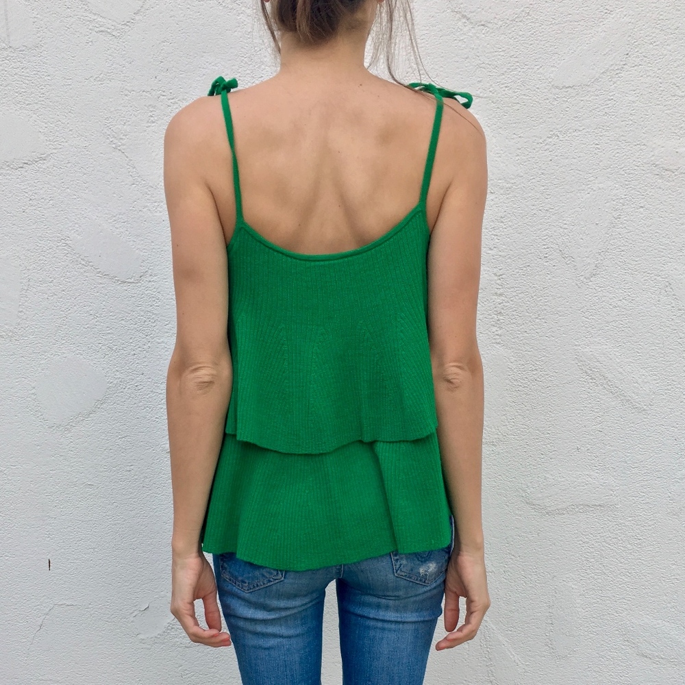 (J. Crew) Tiered Top in Merino Wool - Picture 3 of 6